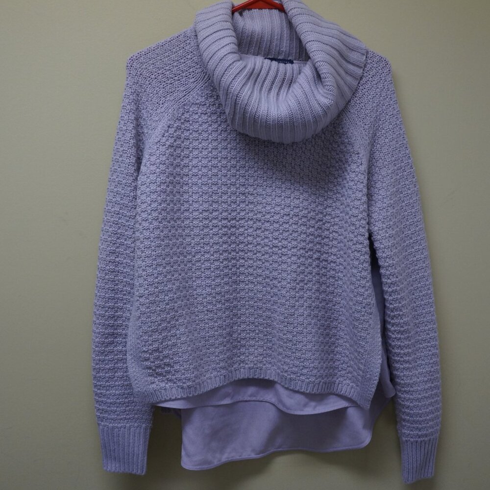 Women's Purple Turtleneck Sweater – Soft Knit, Cozy Fit